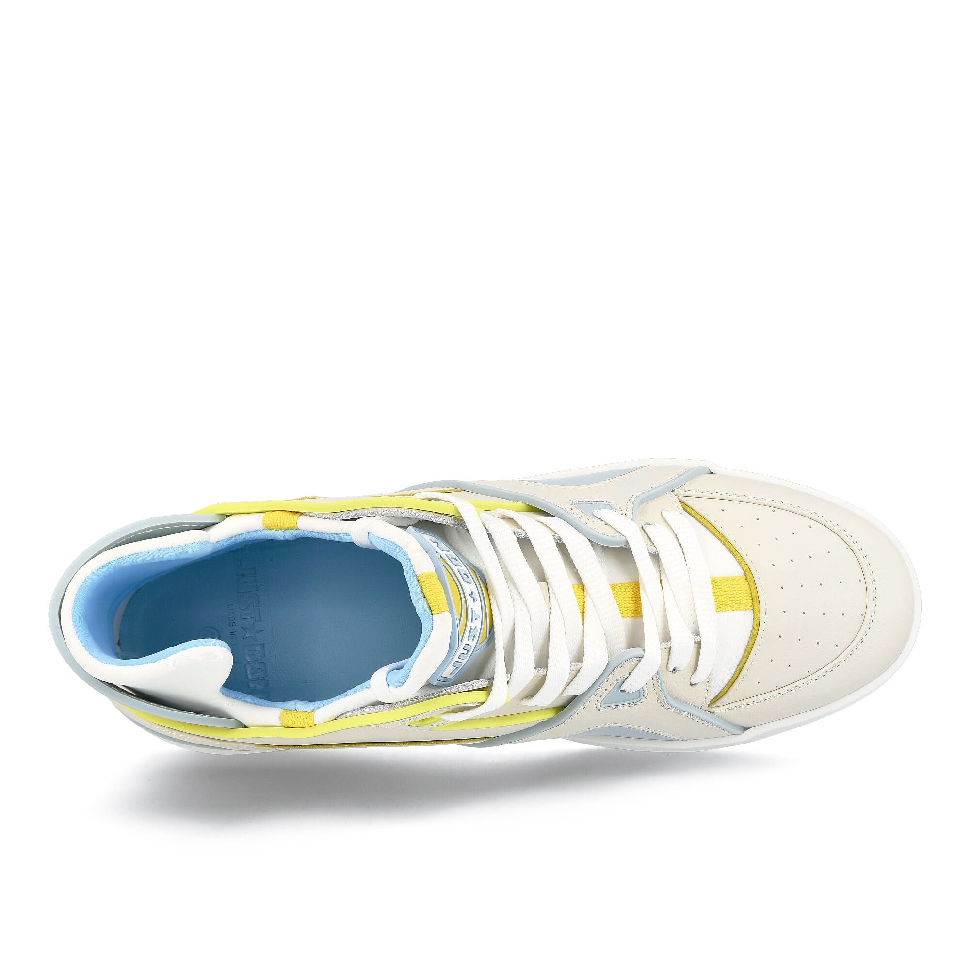 Just Don mid tennis Beige-Blue Sneakers  Detailfoto | Overkill