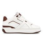 Just Don luxury courtside low White-Brown Mid Top Sneakers  Silhouette | Overkill
