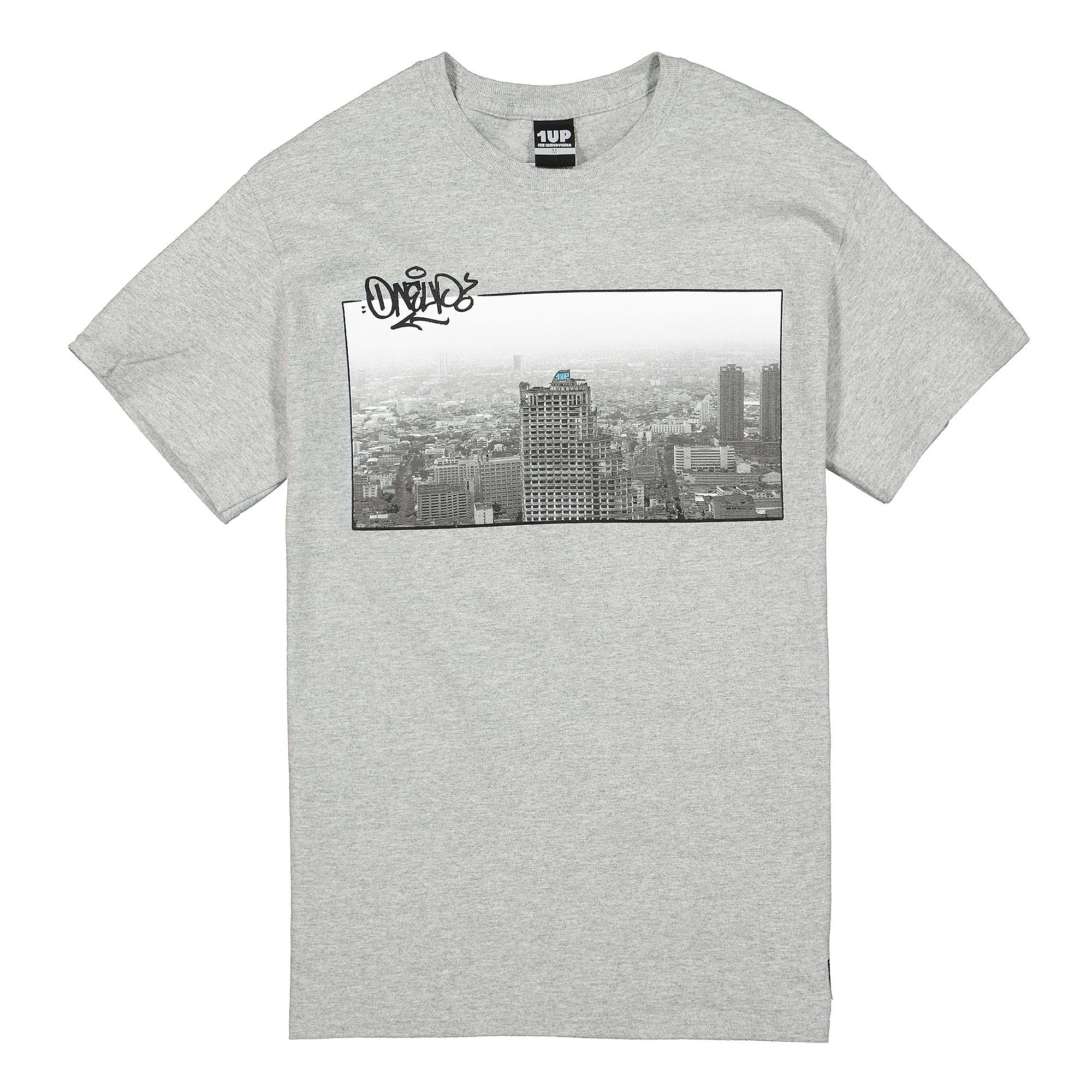 1UP "Bangkok Ghost Tower" T-Shirt Grey T-Shirts T-BGT-G-Grey | Overkill