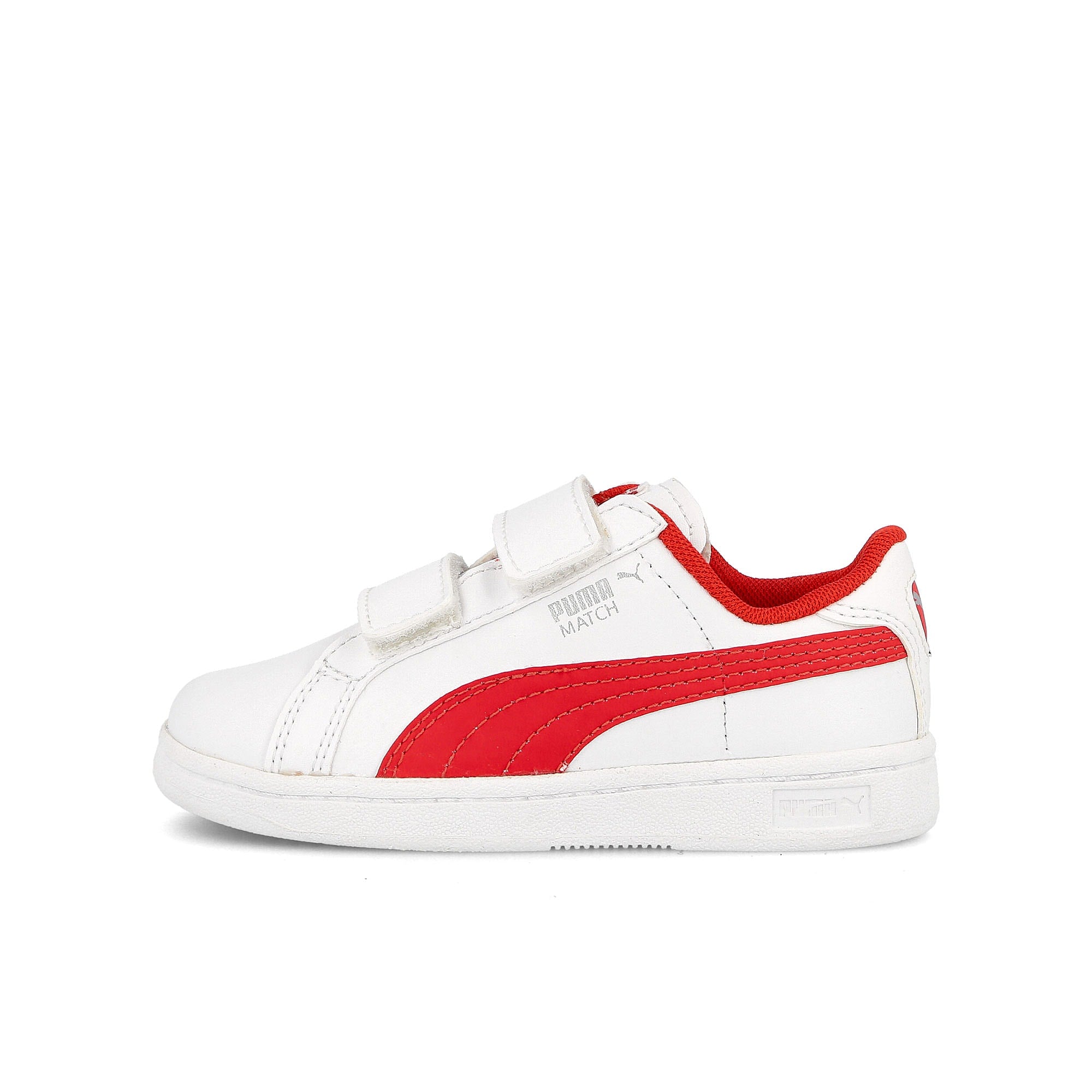 Puma match fs v kids Wihte-High-Risk Red Sneakers 354987 03 | Overkill