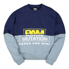 Perks And Mini PAM S.Loops Halfway Crew Neck Sweat Navy / Dusty Blue Sweatshirts 3576-NDB | Overkill