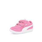 Puma icra trainer sd v infants Pink - White - Silver Low Top Sneakers  Close Up | Overkill