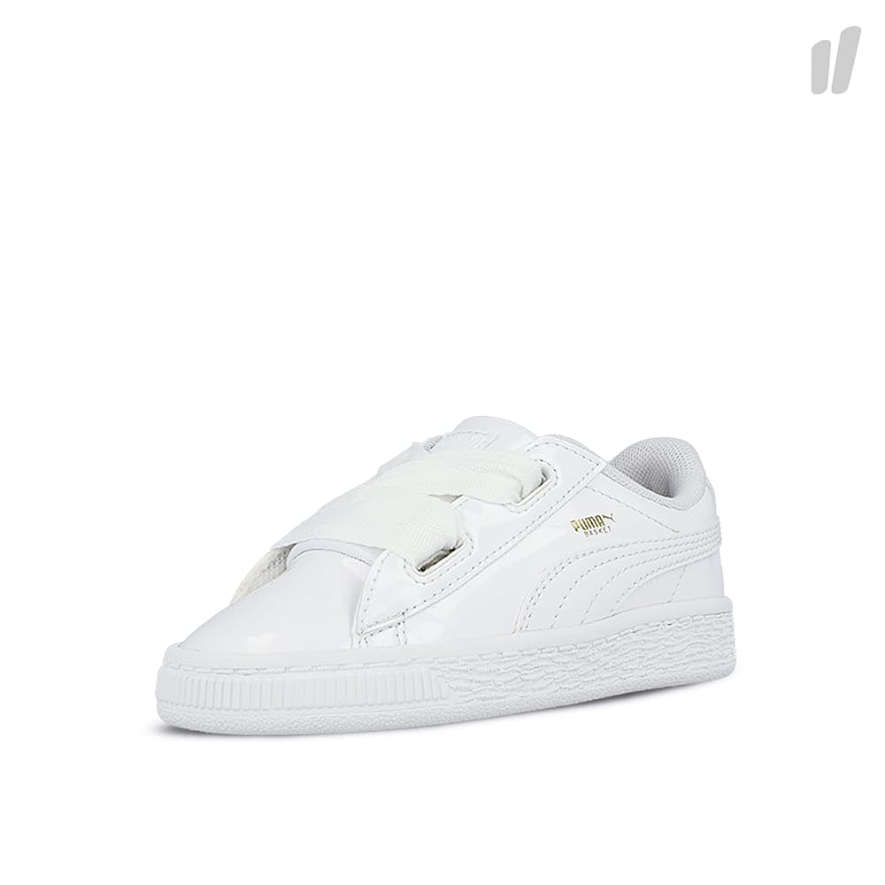 Puma basket heart patent infants Puma White - Puma White Sneakers  Close Up | Overkill
