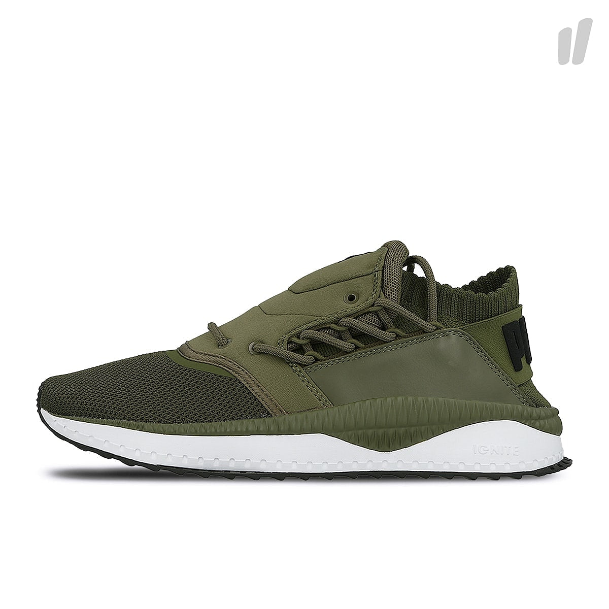 Puma tsugi shinsei Olive Night - Puma White Sneakers 363759 04 | Overkill