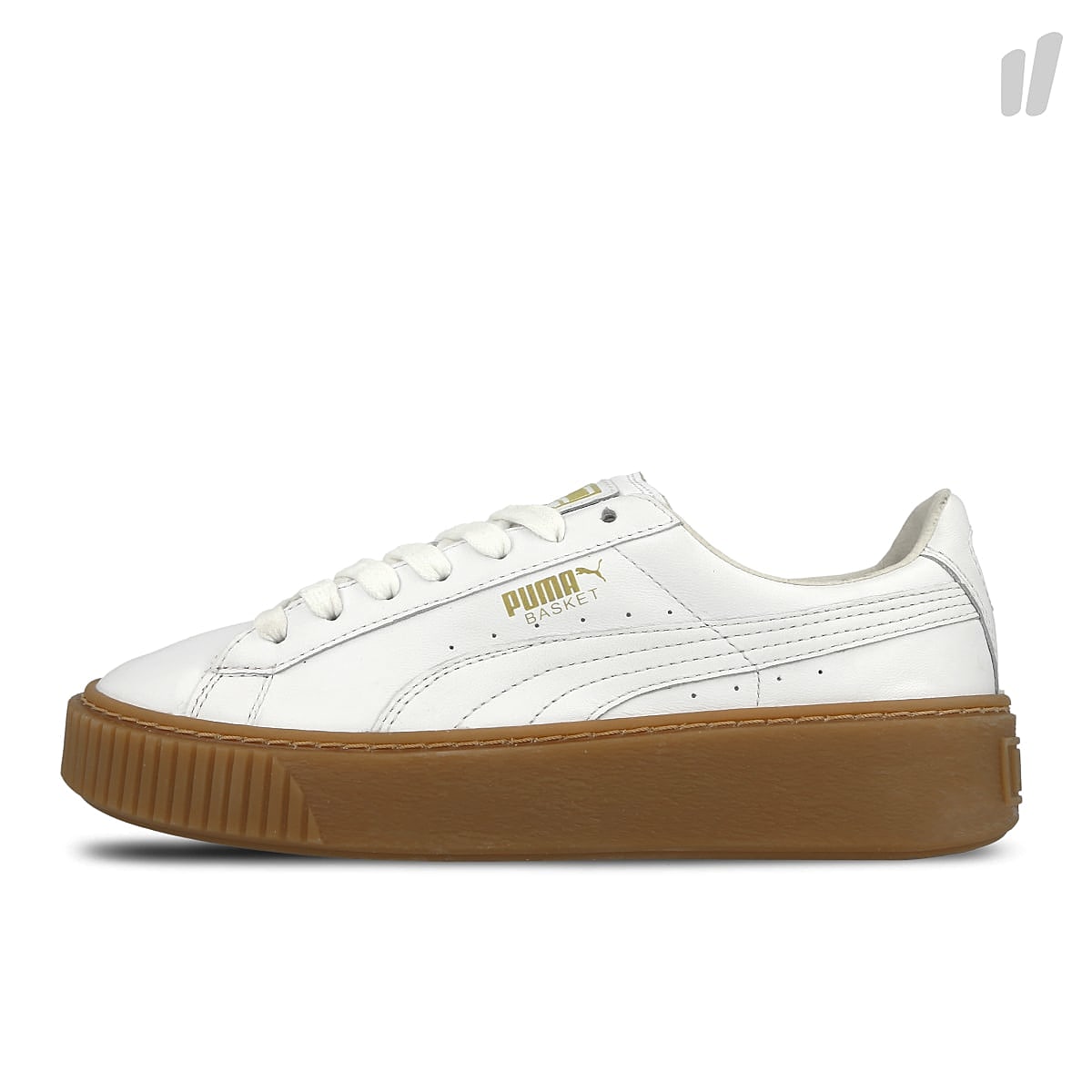 Puma wmns basket platform core Puma White - Puma White Sneakers 364040 01 | Overkill