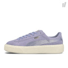 Puma wmns suede platform mono satin Sweet Lavender - Whisper White - Gold Sneakers 365828 01 | Overkill