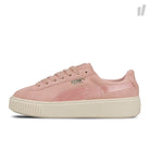 Puma wmns suede platform mono satin Silver Pink - Whisper White - Gold Sneakers 365828 03 | Overkill