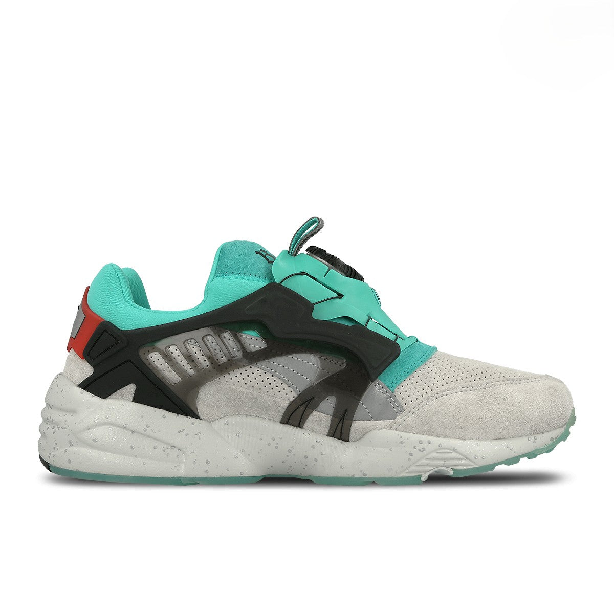 Overkill x Puma Disc Blaze Pfeffiboys Vaporous Gray / Puma Silver Low Top Sneakers 365919 01 Silhouette | Overkill