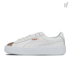 Puma wmns basket platform metallic Puma White - Rose Gold Sneakers 366169 03 | Overkill
