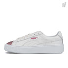 Puma wmns basket platform metallic Puma White - Lilac Snow Sneakers 366169 04 | Overkill
