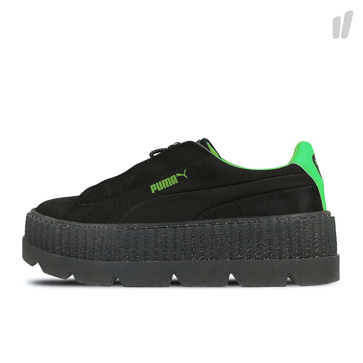 Puma wmns cleated creeper surf Puma Black - Green Gecko - Black Sneakers 367681 03 | Overkill
