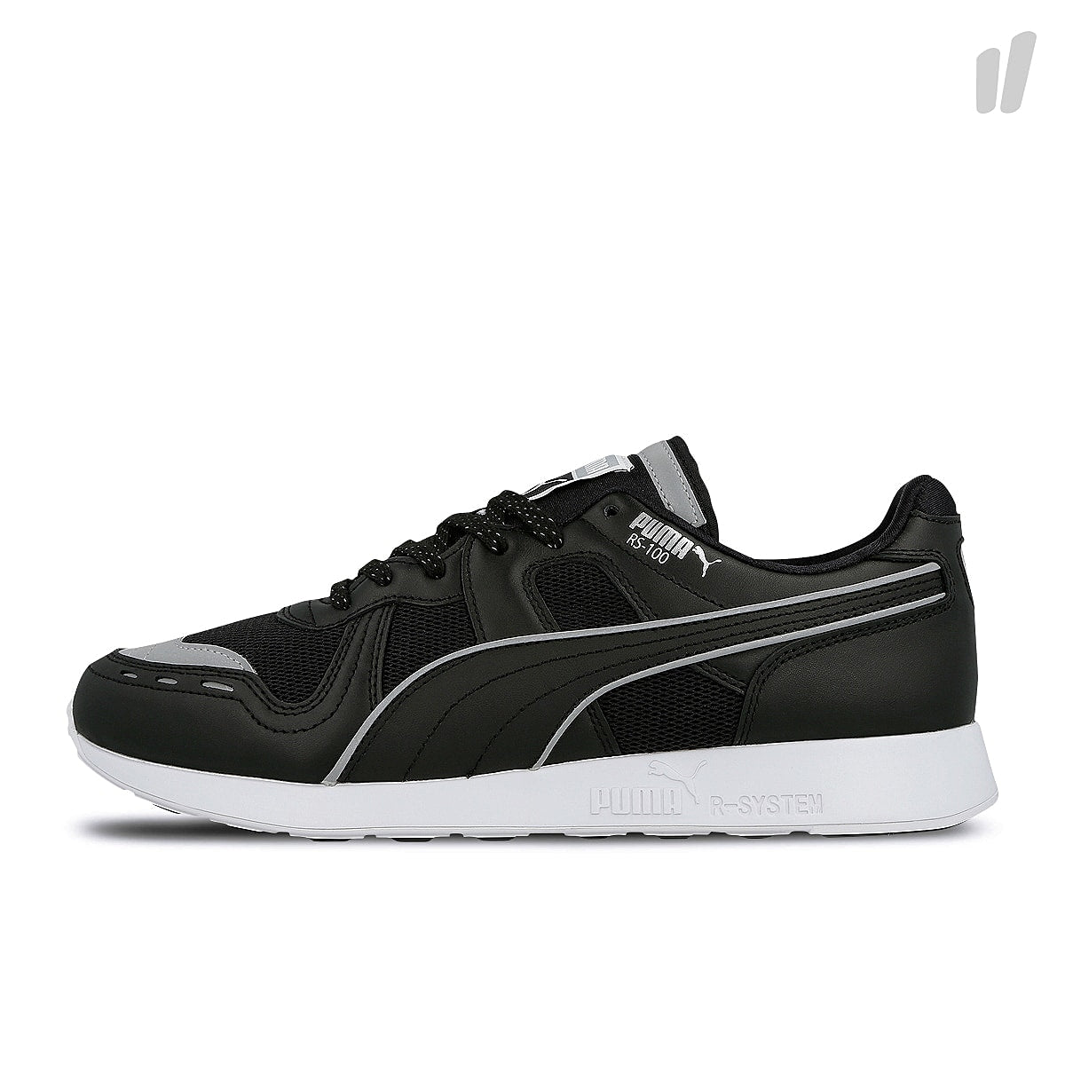 Puma rs-100 optic Black-Silver-White Sneakers 368026 02 | Overkill