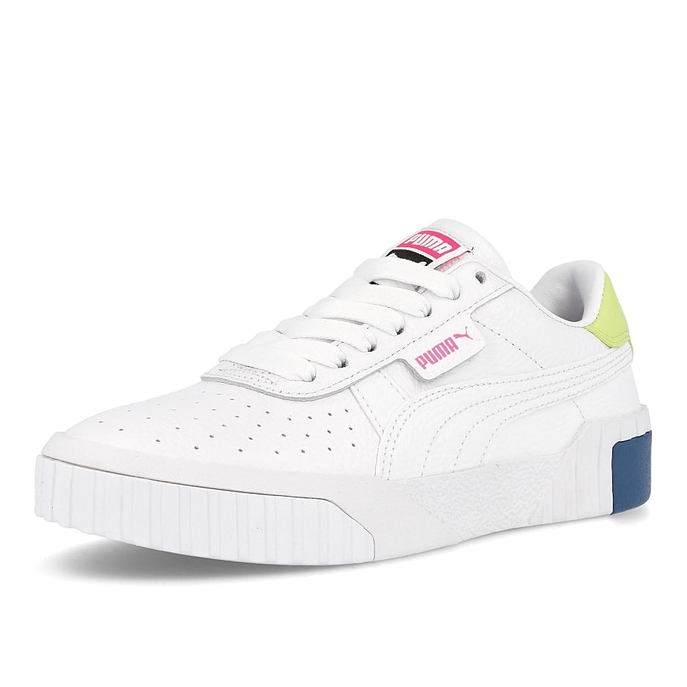 Puma wmns cali Puma White - Luminous Pink Sneakers  Close Up | Overkill