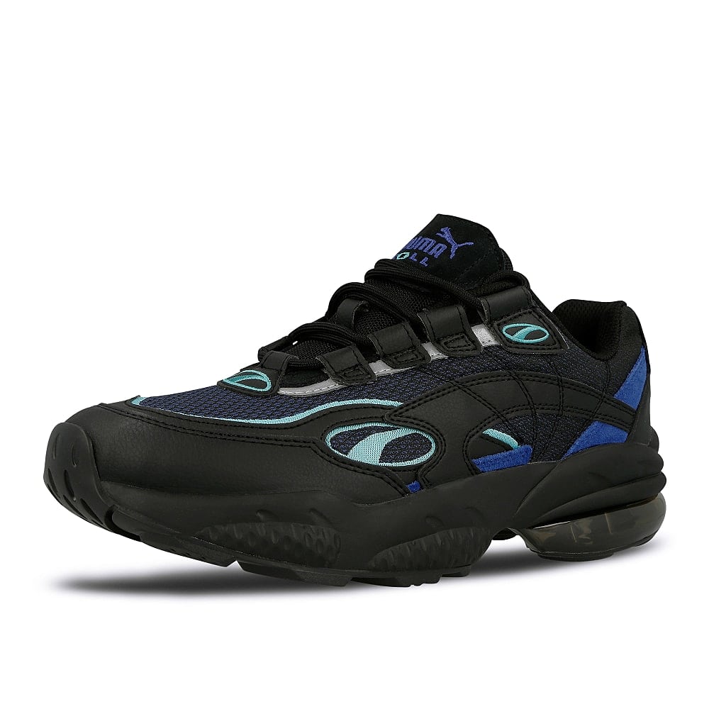 Puma cell venom alert Puma Black - Galaxy Blue Sneakers  Close Up | Overkill