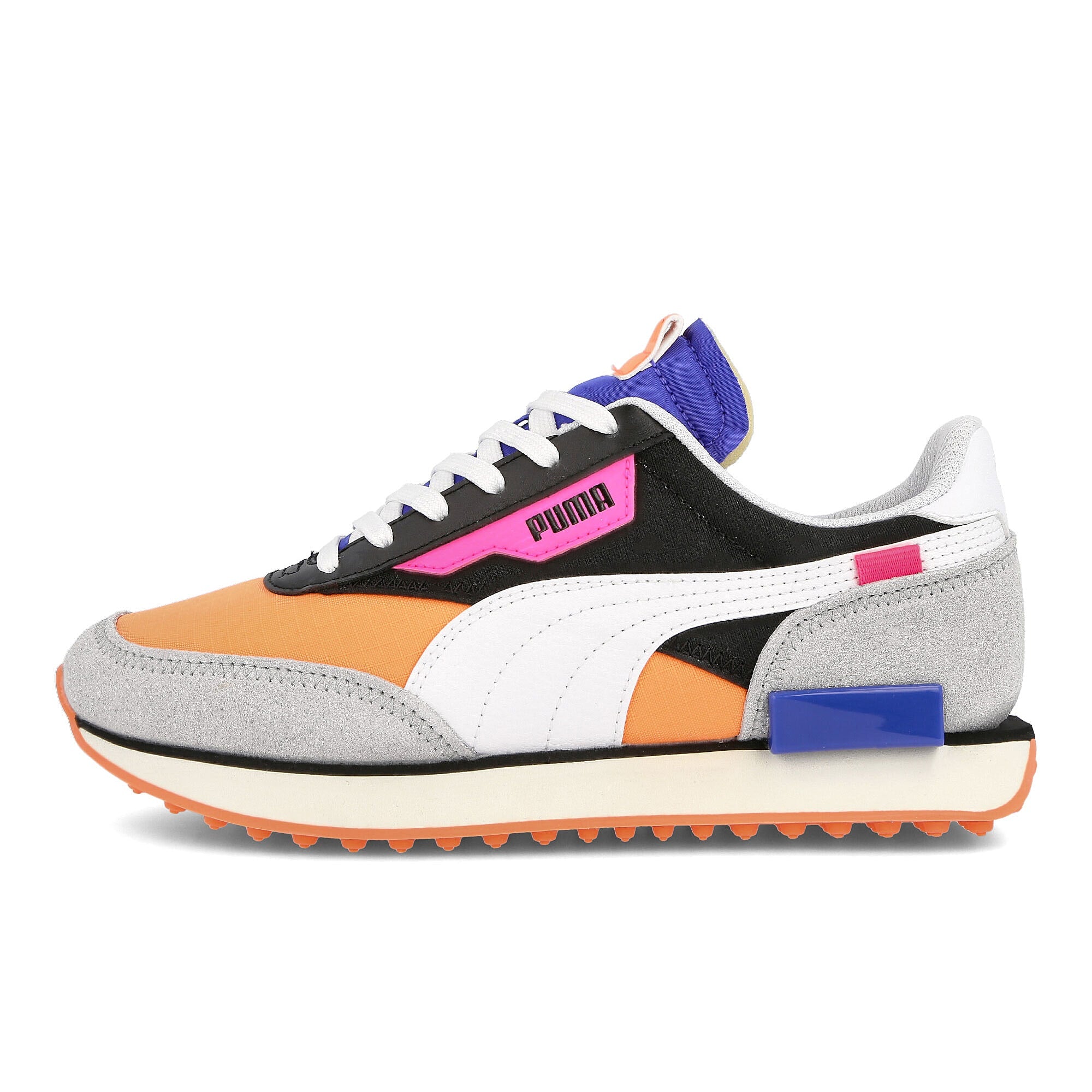 Puma future rider play on Black - Fizzy Orange - Highrise Sneakers 371149 04 | Overkill