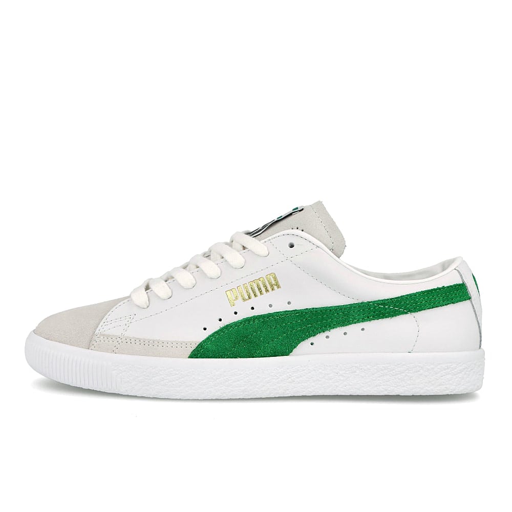 Puma basket vtg Puma White - Amazon Green Low Top Sneakers 374922 05 | Overkill