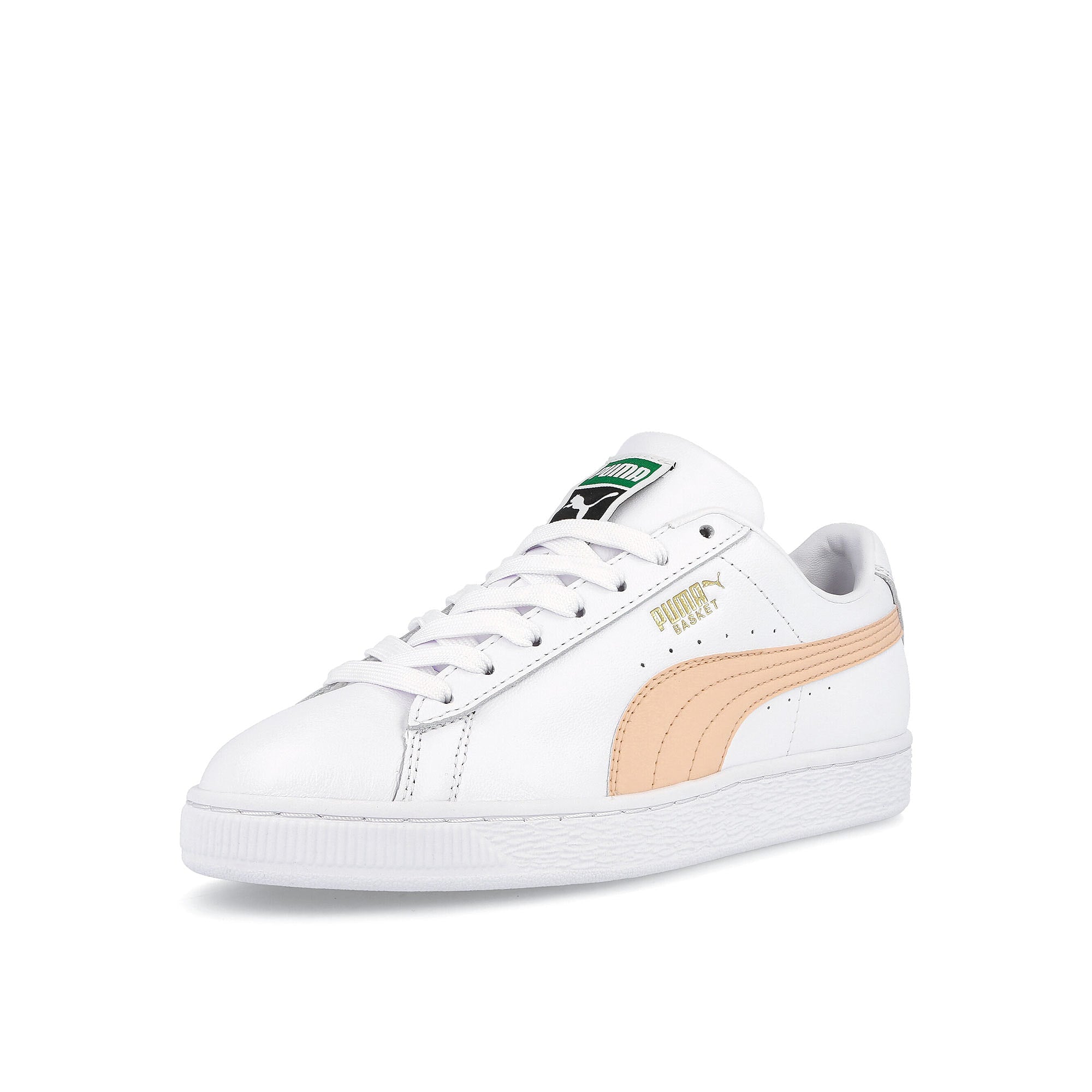 Puma basket classic xxi Puma White - Peach Parfait Sneakers  Close Up | Overkill