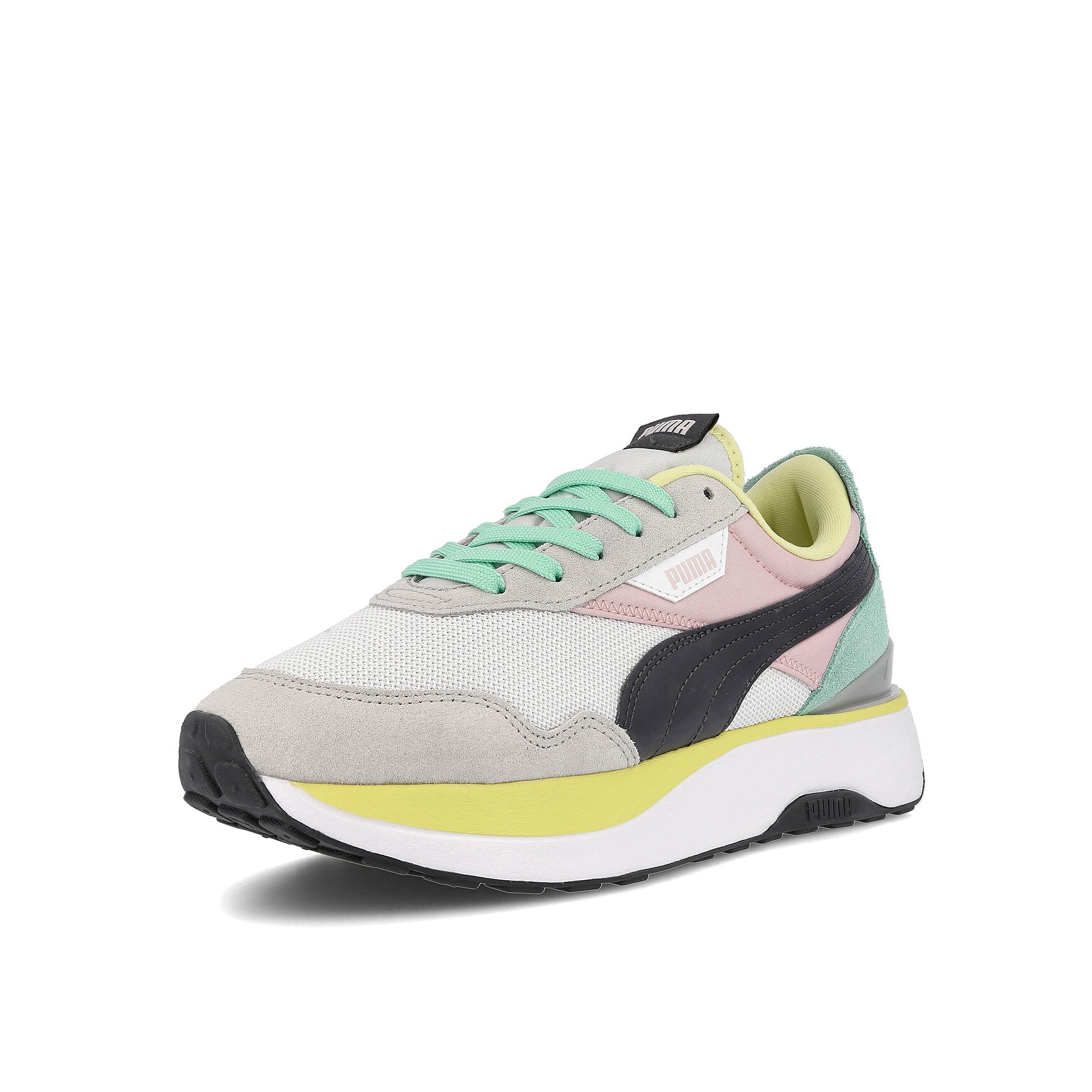 Puma wmns cruise rider silk road Puma White - Pink Lady Sneakers  Close Up | Overkill