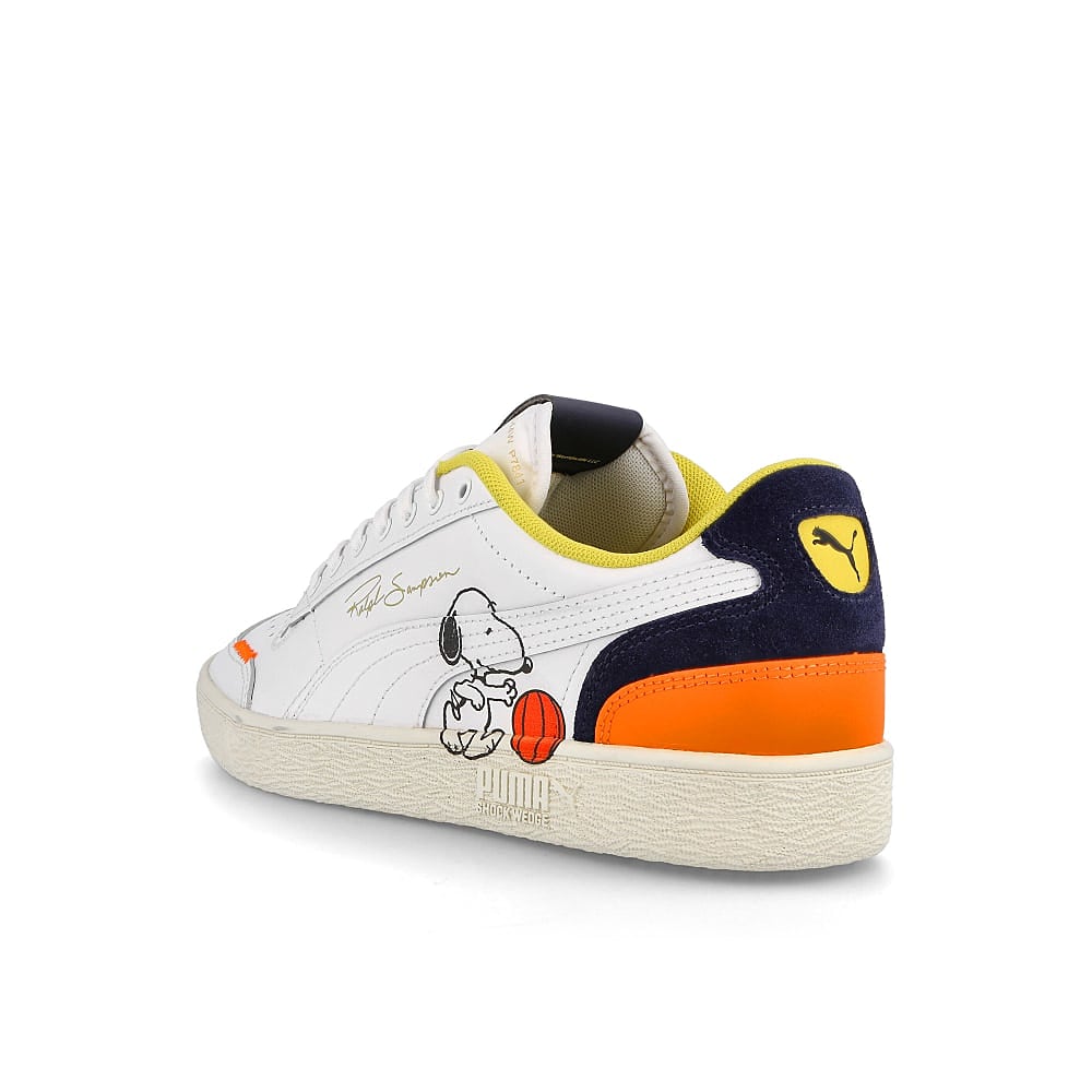Puma Peanuts x Puma Ralph Sampson Puma White - Peacoat  Close-up | Overkill
