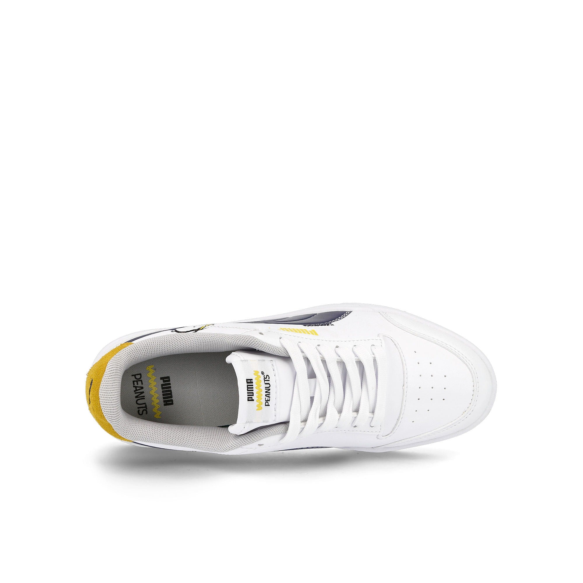 Puma Peanuts x Puma Shuffle Junior Puma White - Puma Black - Maize Sneakers  Detail View 1 | Overkill