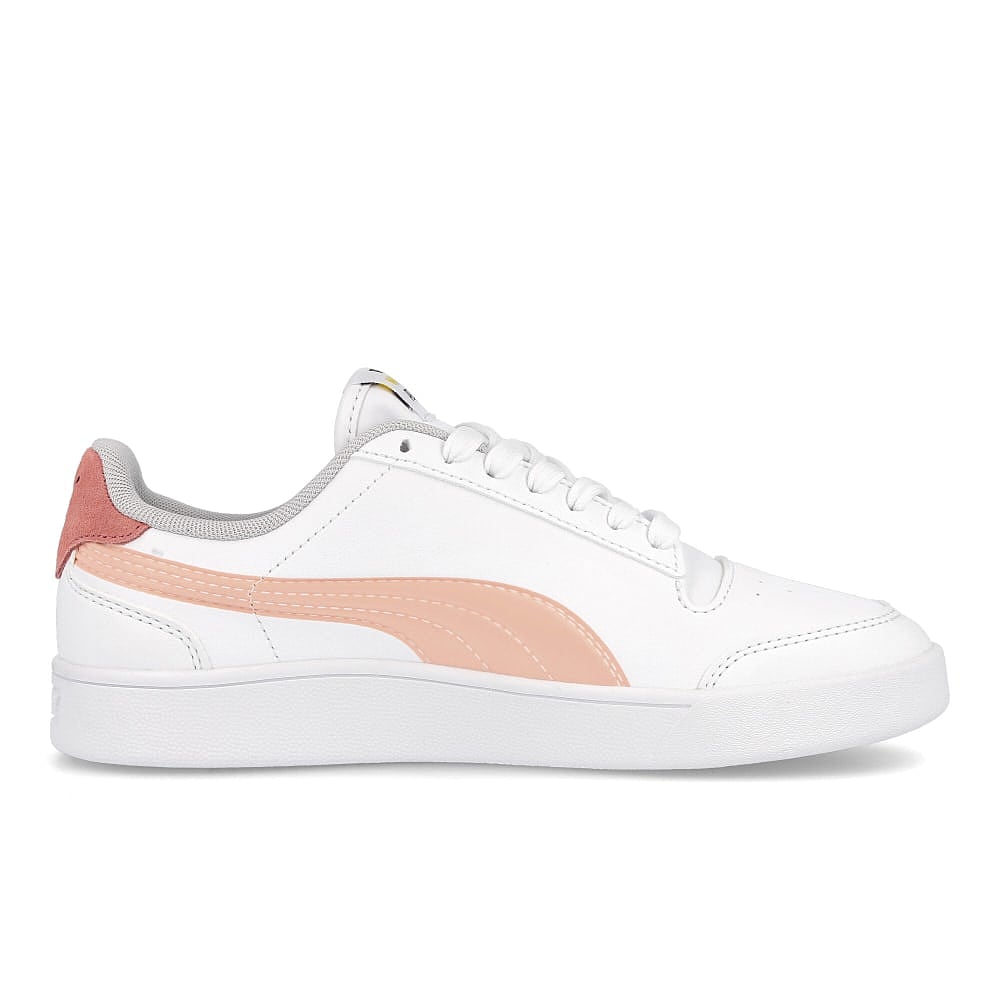 Puma Peanuts x Puma Shuffle Junior Puma White - Apricot Blush - Sun Kissed  Close-up | Overkill