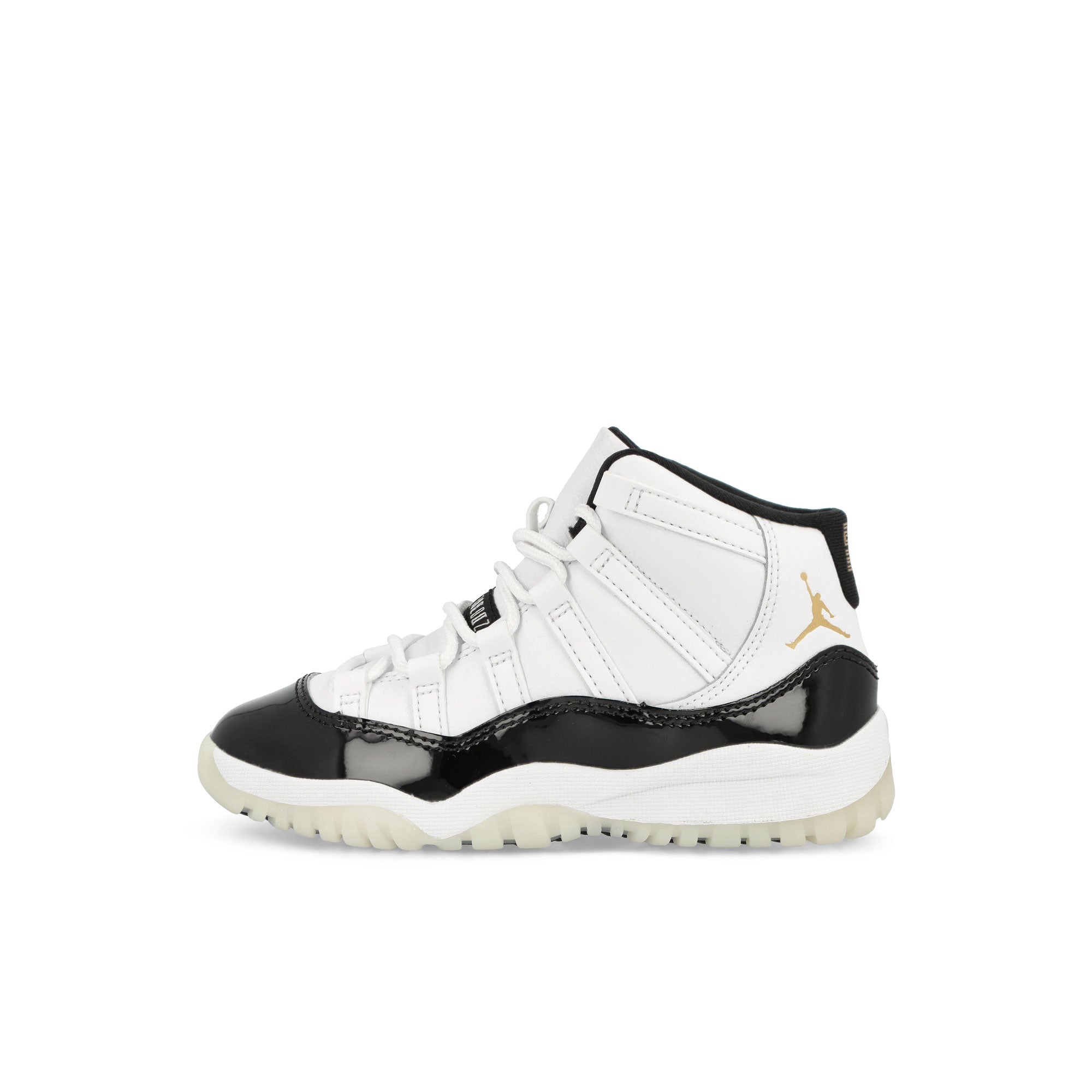Jordan Air Jordan 11 Retro PS White / Metallic Gold – Black Mid Top Sneakers 378039 170 | Overkill