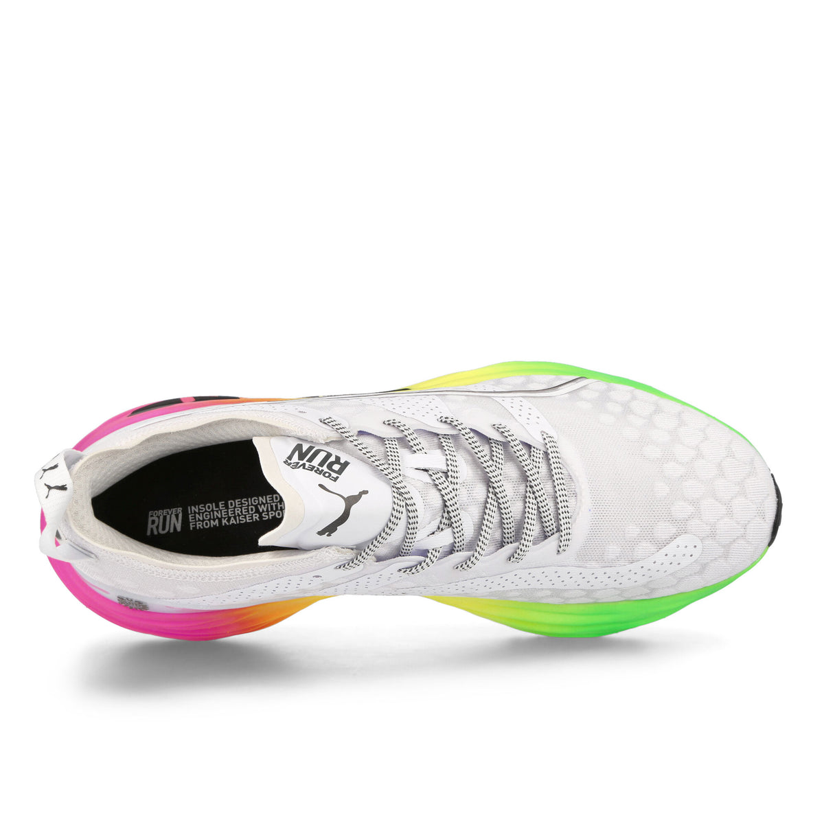 Puma ForeverRun Nitro Futrograde PUMA White - Green Gecko Sneakers  Detailfoto | Overkill