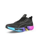 Puma Fast-R Nitro Elite Sunset Black - Luminous Blue - Eorchid Sneakers  Close Up | Overkill