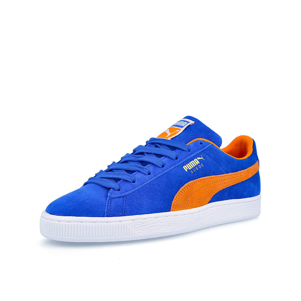 Puma suede teams Puma royal - Vibrant Orange Sneakers  Close Up | Overkill