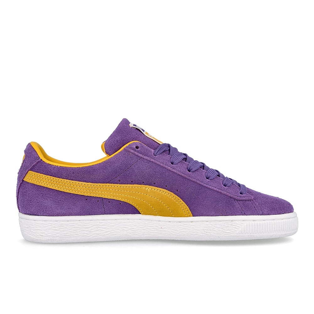 Puma suede teams Prism Violet - Spectra Yellow Sneakers  Silhouette | Overkill