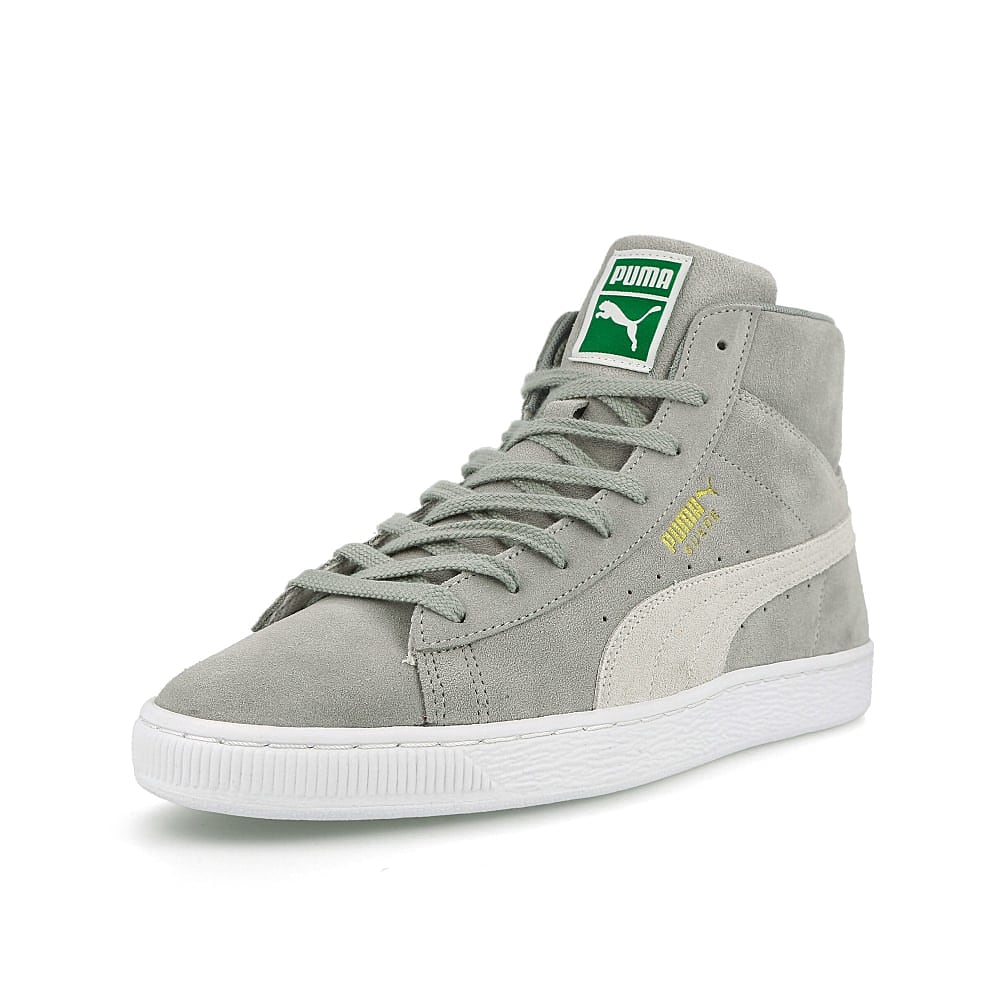 Puma suede mid xxl Quarry - Puma White  Detailfoto | Overkill