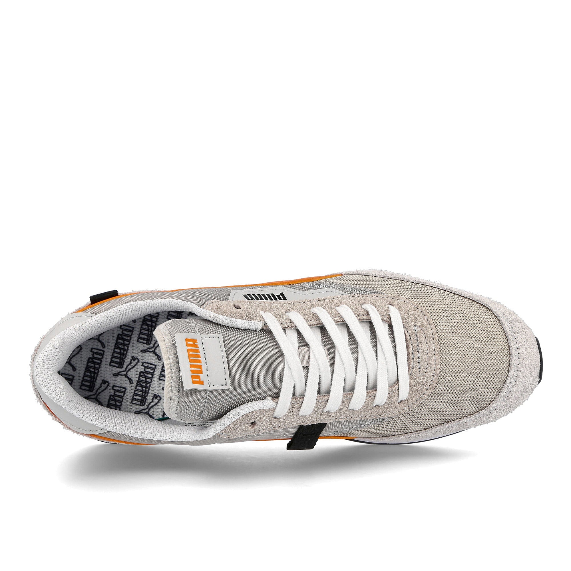 Puma future rider vintage Gray Violet - Vibrant Orange Sneakers  Detailfoto | Overkill