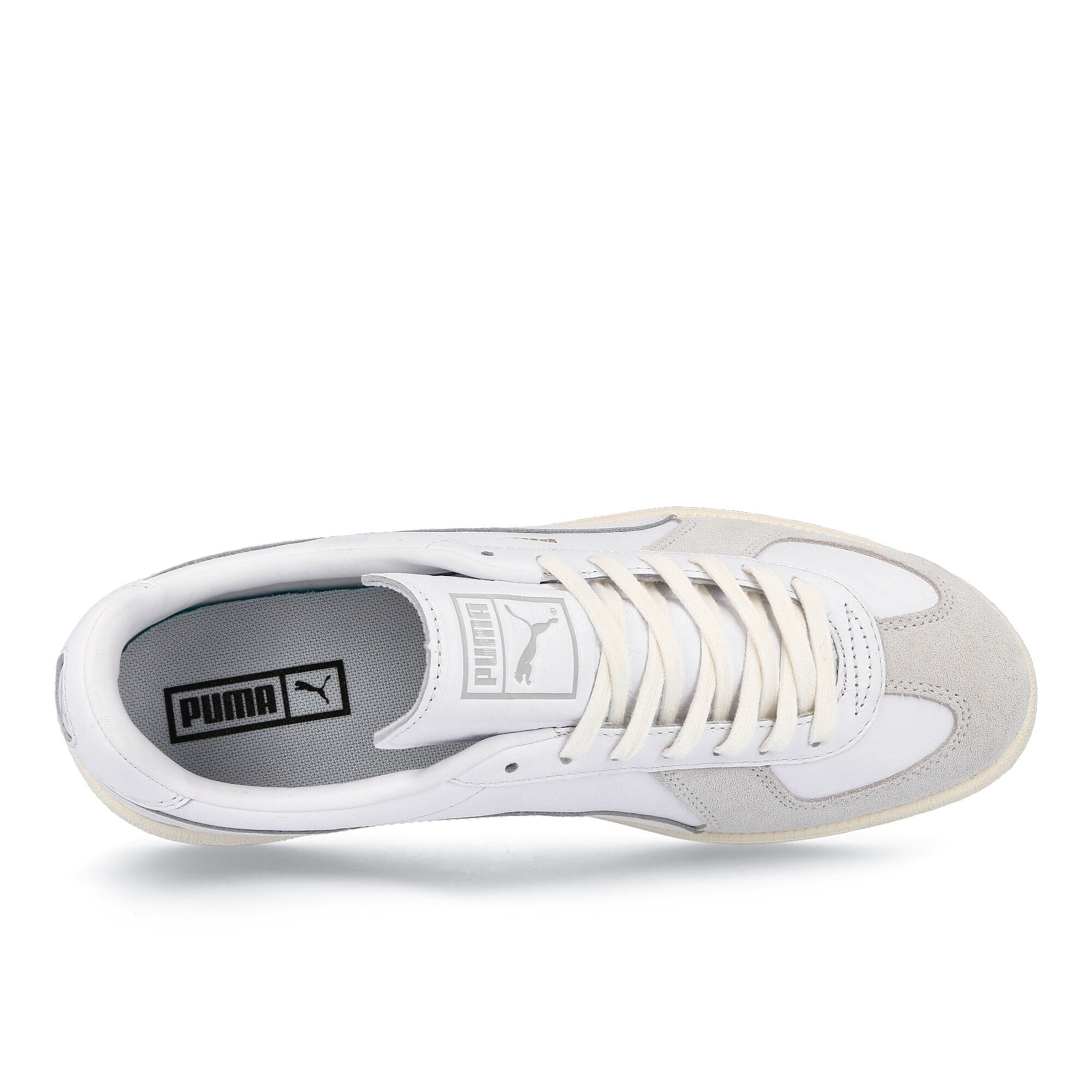 Puma army trainer og Puma White - Whisper White Low Top Sneakers  Detailfoto | Overkill
