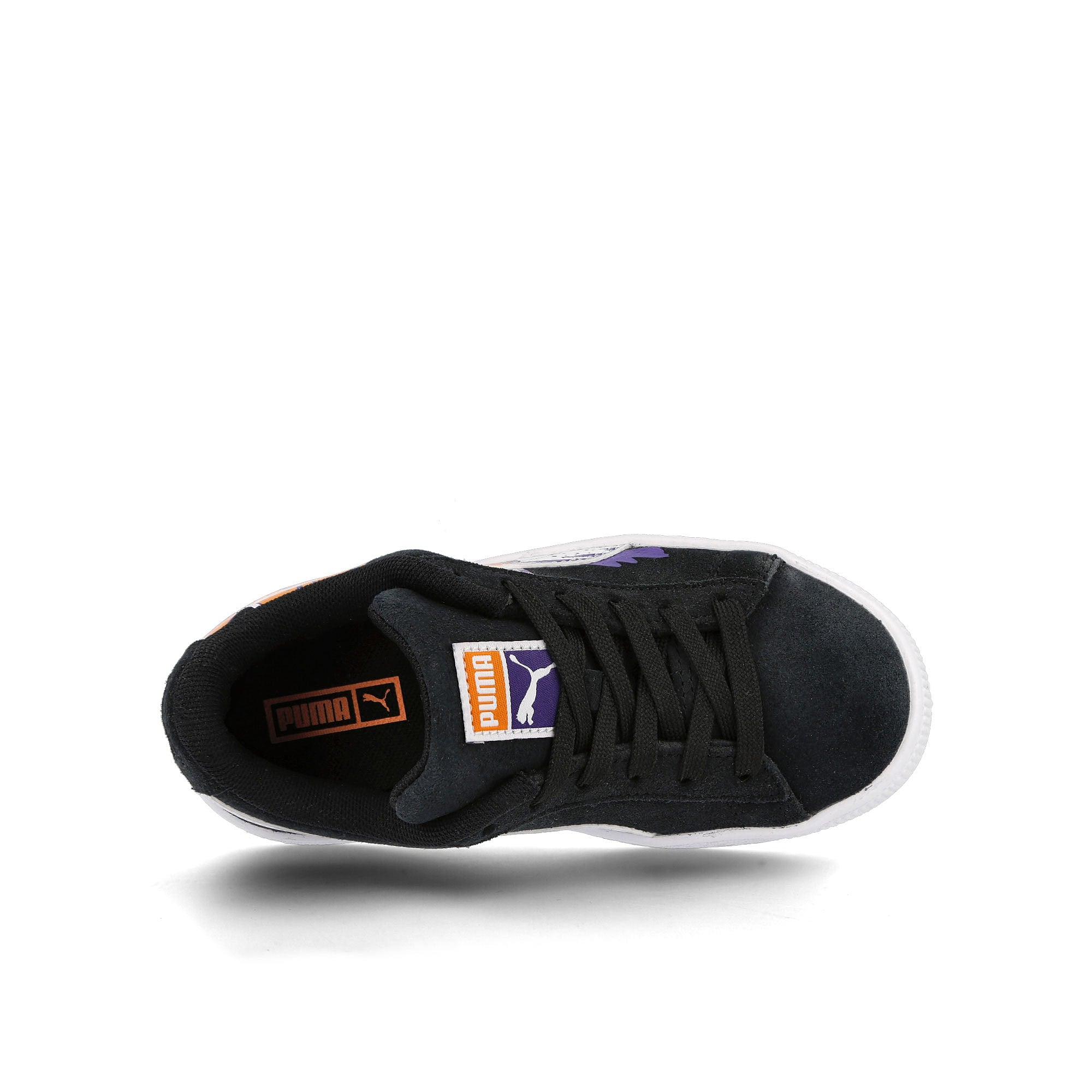 Puma suede street art ps Puma Black - Vibrant Orange  Detail view 1 | Overkill