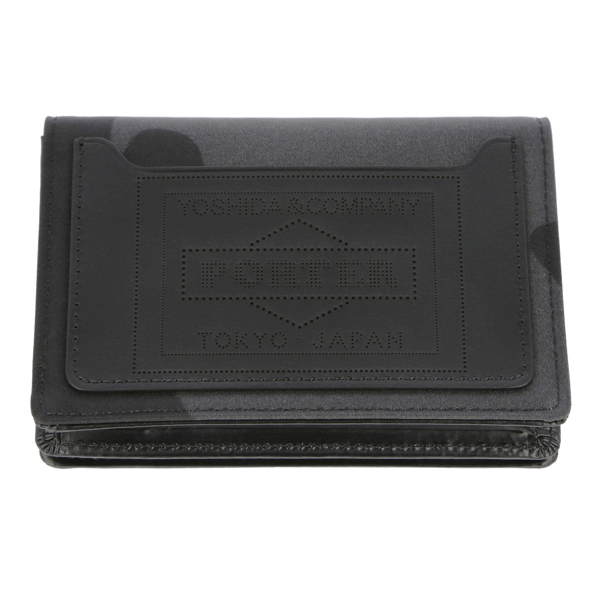 Porter-Yoshida & Co. Camouflage Wallet Card Case Woodland Black Wallets & Cases Close-up | Overkill