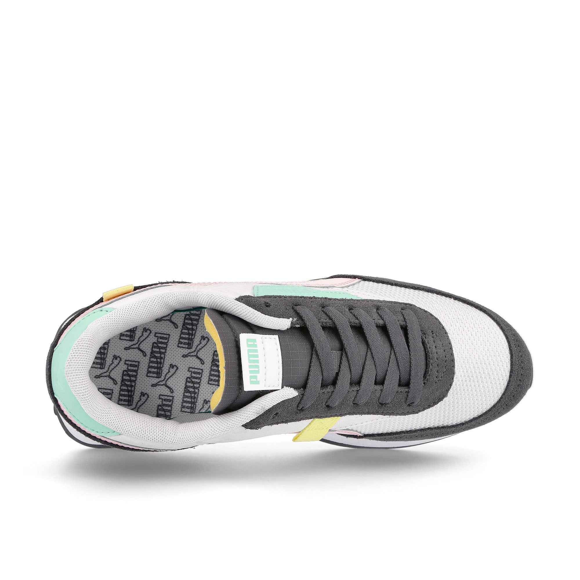 Puma wmns future rider soft Puma White - Ebony Sneakers  Detailfoto | Overkill