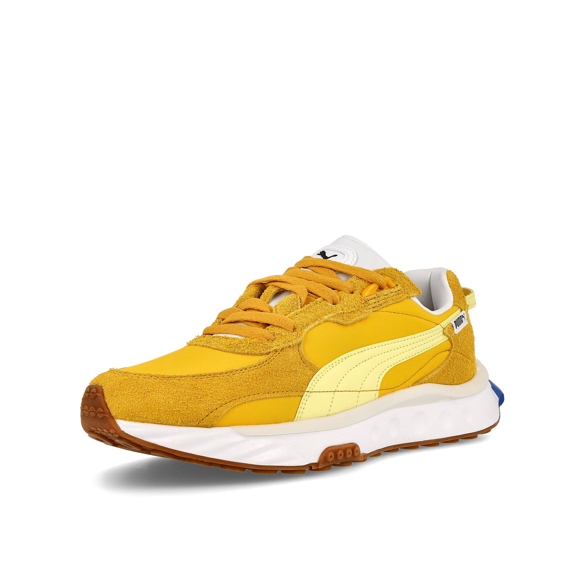 Puma wild rider vintage Mineral Yellow - Saffron Sneakers  Close Up | Overkill
