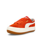Puma wmns suede mayu up Grenadine - Marshmallow  Detailfoto | Overkill