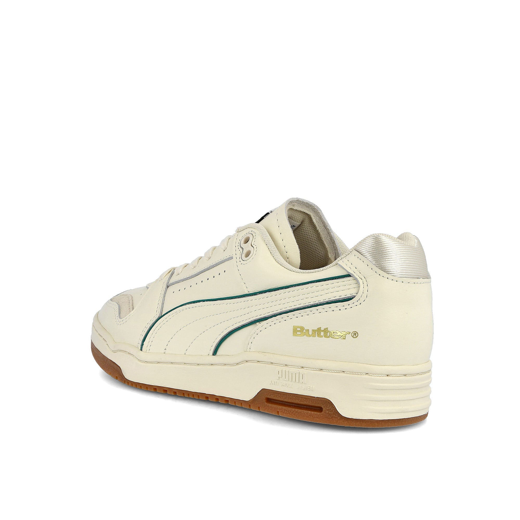 Puma Butter Goods x Puma Slipstream Lo Whisper White - Cadmium Green  Close-up | Overkill