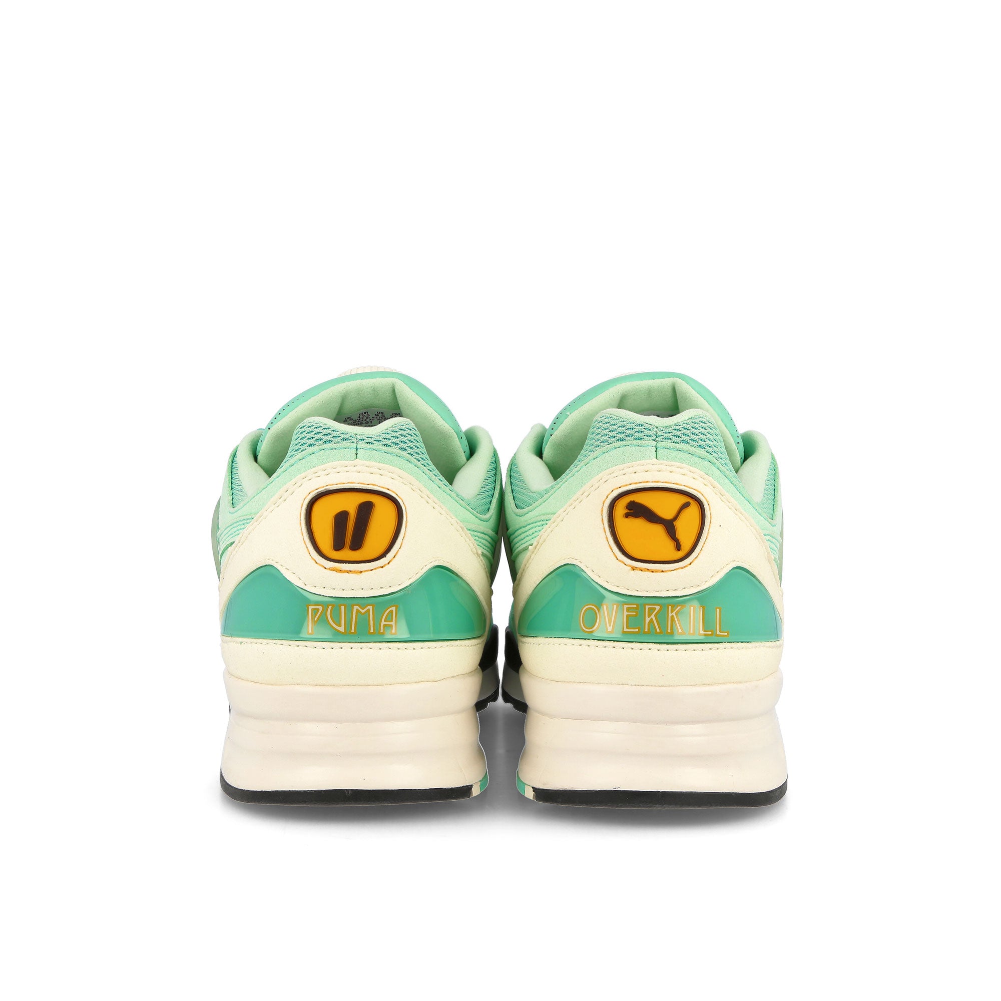 Overkill x Puma XS 7000 Pfeffiboys Holiday - Vanilla Ice - Puma Black Low Top Sneakers 382588 01 Close-up | Overkill