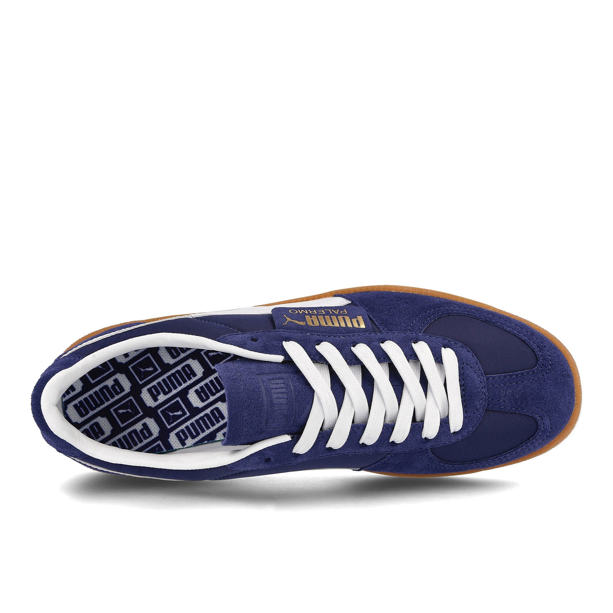 Puma palermo og New Navy - White - Gold Low Top Sneakers  Detailfoto | Overkill