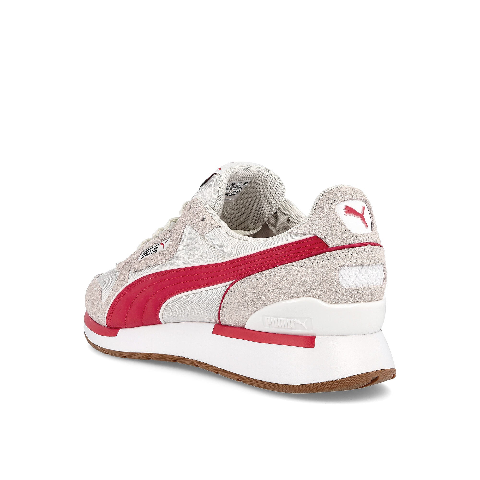 Puma space lab Vaporous Gray - Red - White Sneakers  Material | Overkill