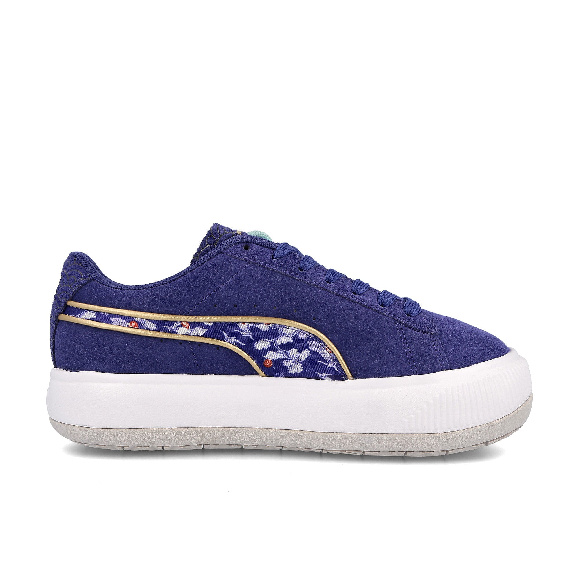Puma wmns suede mayu kimono Elektro Blue - Puma White Sneakers  Silhouette | Overkill