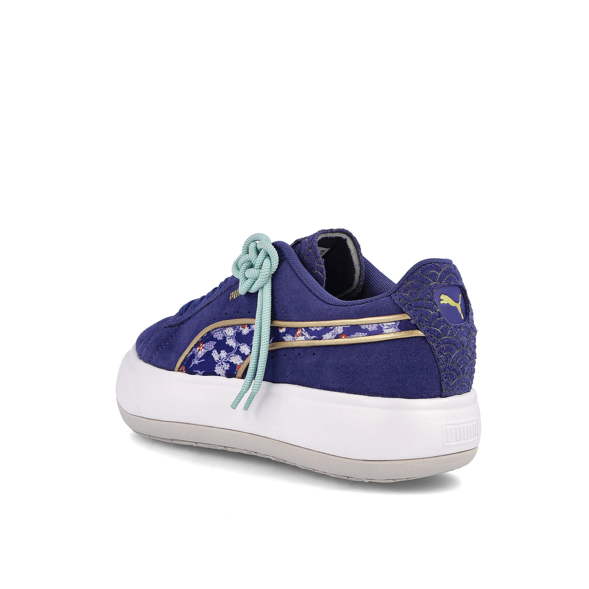 Puma wmns suede mayu kimono Elektro Blue - Puma White Sneakers  Material | Overkill
