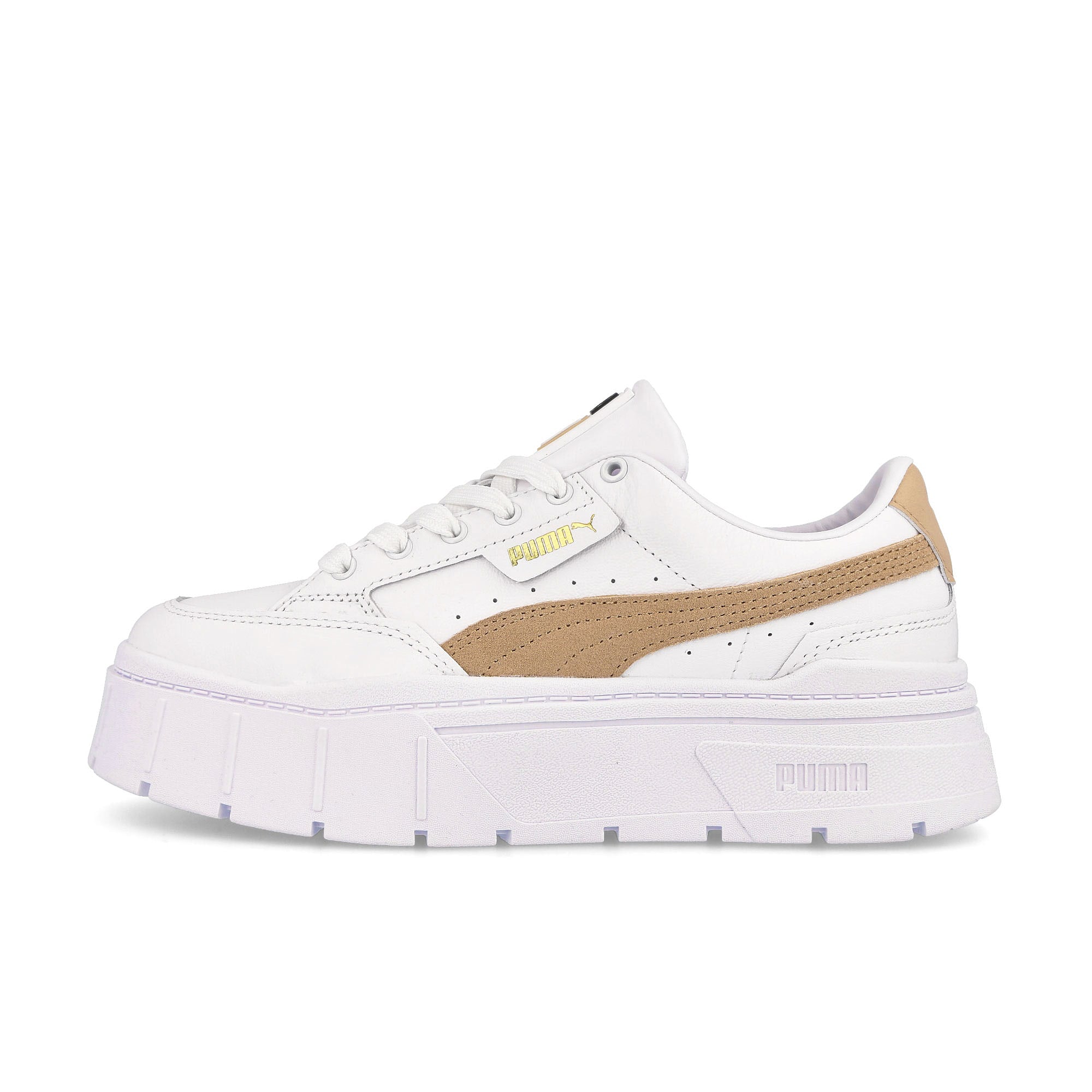 Puma wmns mayze stack Puma White - Light Sand Sneakers 384363 03 | Overkill
