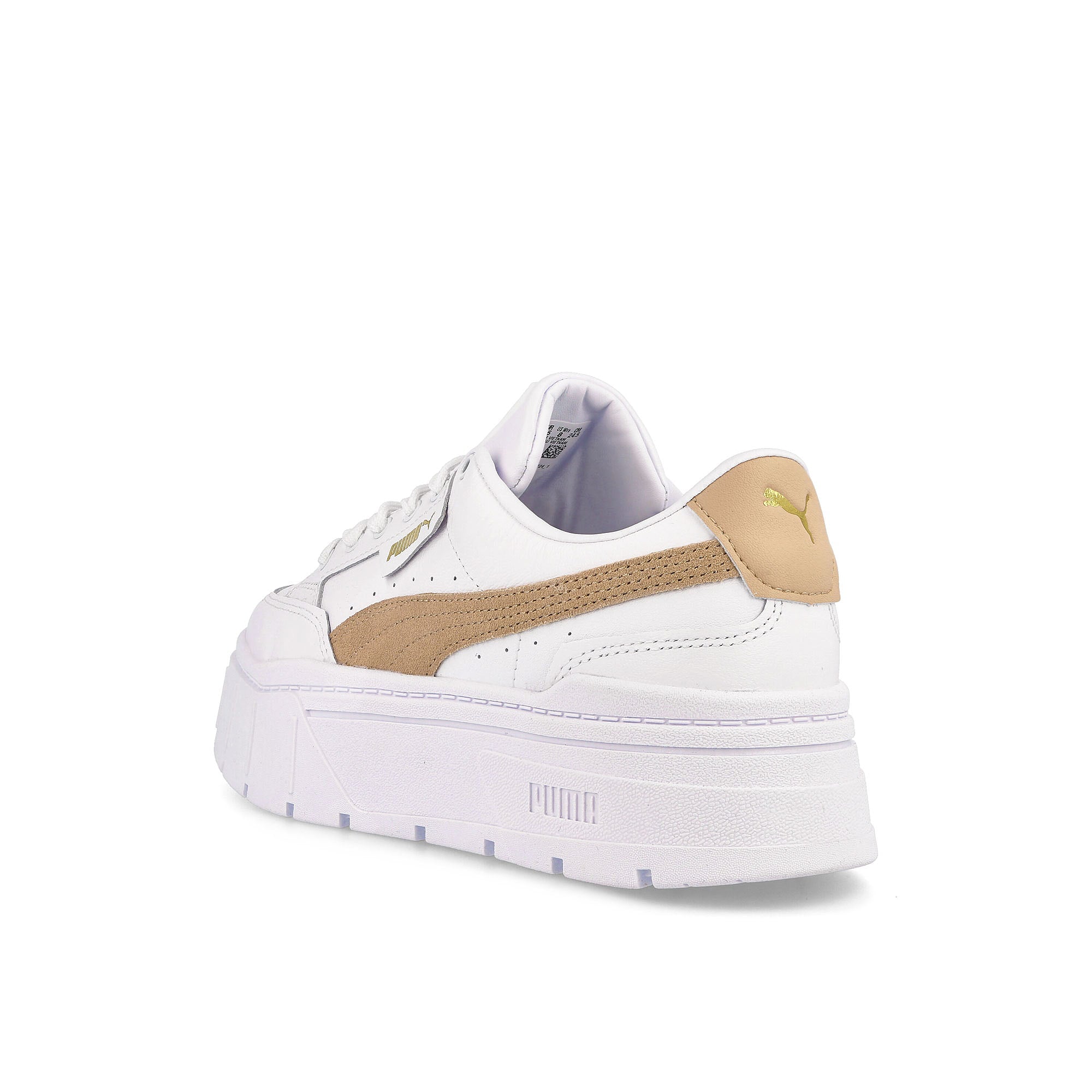 Puma wmns mayze stack Puma White - Light Sand Sneakers  Material | Overkill