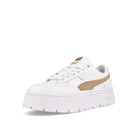 Puma wmns mayze stack Puma White - Light Sand Sneakers  Close Up | Overkill