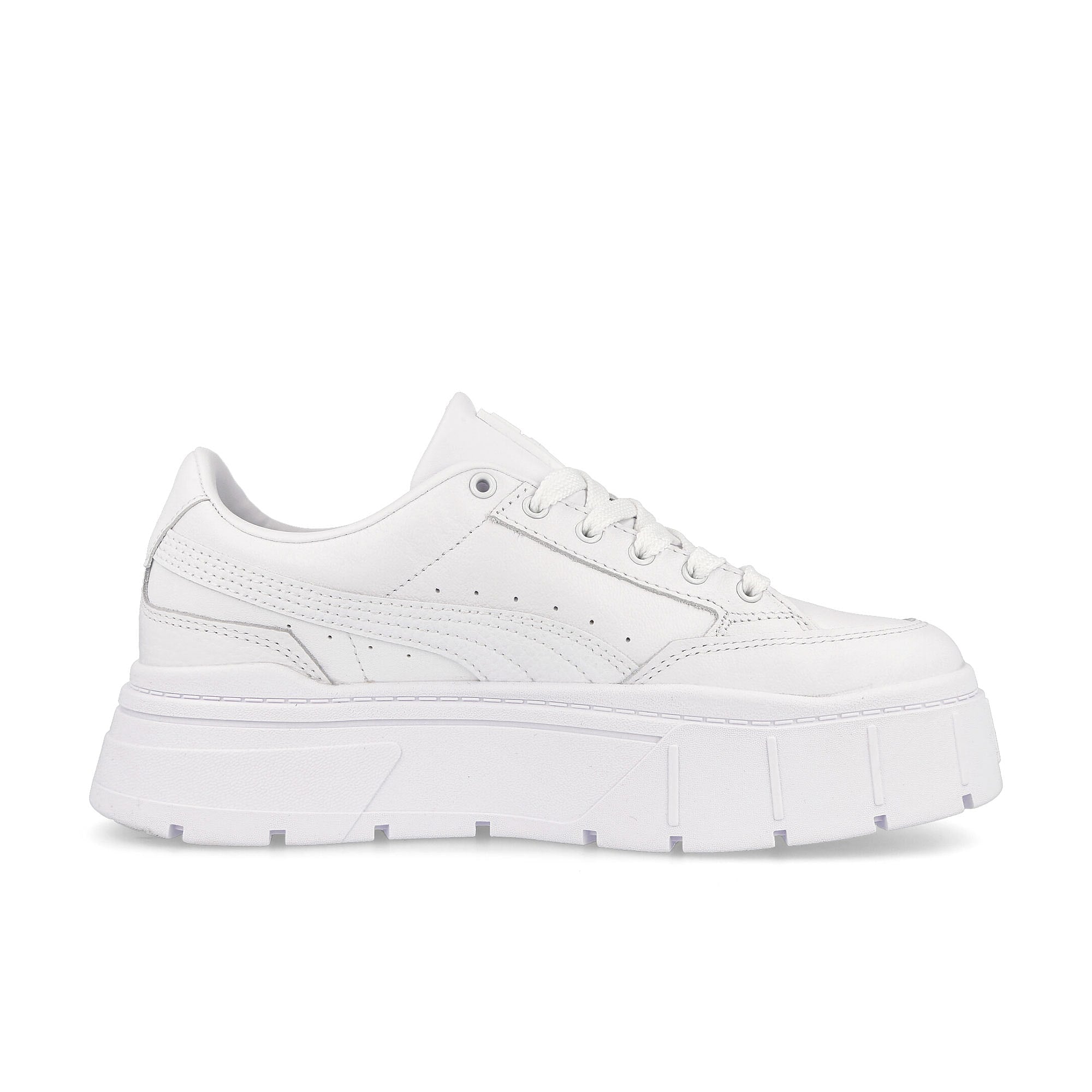 Puma wmns mayze stack suede leather Puma White Sneakers  Silhouette | Overkill