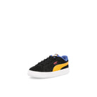 Puma Garfield x Puma Suede AC Infants Dark Cheddar - Celandine Sneakers  Close Up | Overkill