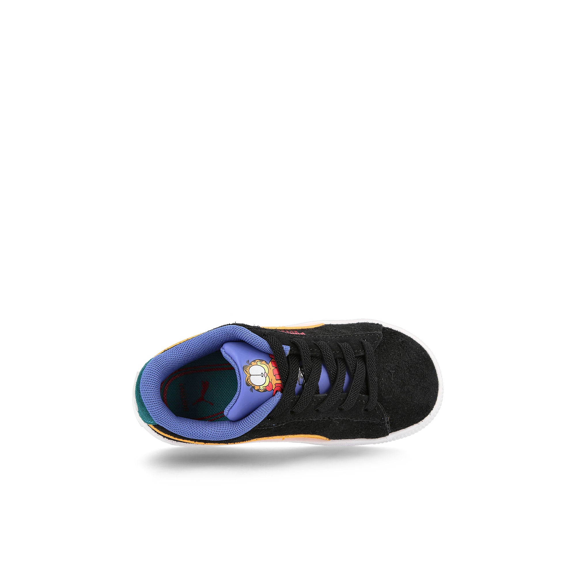 Puma Garfield x Puma Suede AC Infants Dark Cheddar - Celandine Sneakers  Detailfoto | Overkill